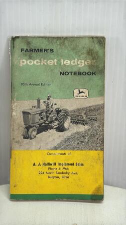 JOHN DEERE 1961/62 POCKET LEDGER
