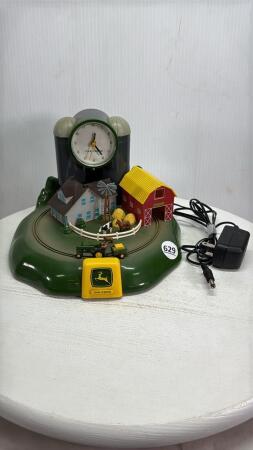 JOHN DEERE CLOCK & ROTATING TRACTOR