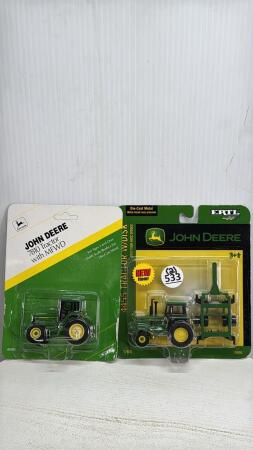 JOHN DEERE 7810 TRACTOR &JD 4455 TRACTOR WITH DISC