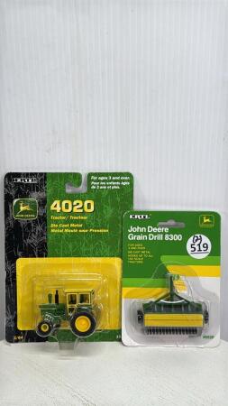JOHN DEERE 4020 TRACTOR & JOHN DEERE 8300 DRILL