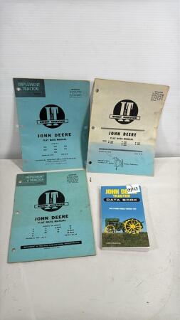 (3) 1960'S JOHN DEERE FLAT RATE MANUALS