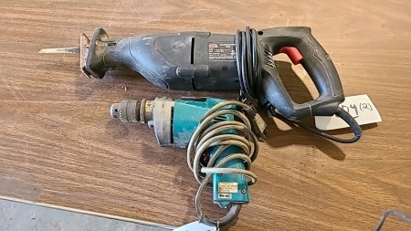 Jobmate Reciprocating Saw and Makita Drill