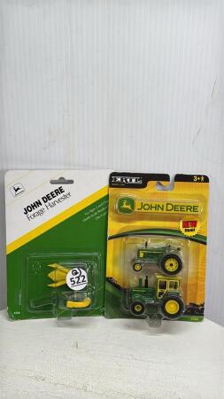 (2)JOHN DEERE TRACTORS&JOHN DEERE FORAGE HARVESTER