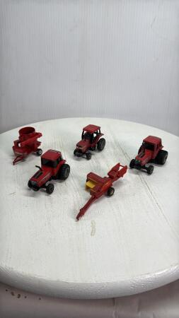 (3)CASE IH TRACTORS,CIH MIX MILL&NEW HOLLAND BALER