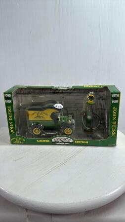 JOHN DEERE MODEL T BANK &1920'S WAYNE GAS PUMP