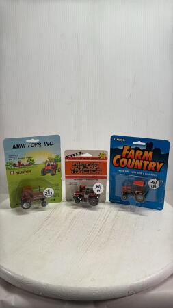(3) ASSORTED FARM TRACTORS