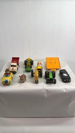 TRAY LOT OF HEAVILY PLAYED WITH TOYS