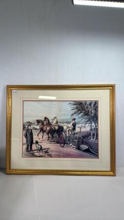 JOHN DEERE PLOWING PRINT