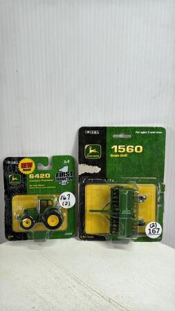 JOHN DEERE 6420 TRACTOR & 1560 GRAIN DRILL