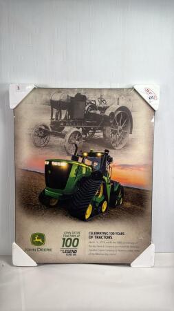 JOHN DEERE 100TH ANNIVERSARY ON PLAQUE