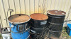 3-45 Gallon Steel Barrels - 2