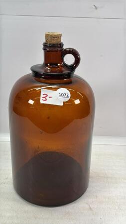 AMBER GLASS JUG