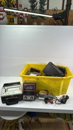 QUANTITY OF VINTAGE TESTERS AND METERS