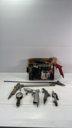 AIR SANDING BLASTER, AIR WANDS, PRESSURE GAUGE ETC