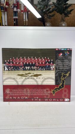 1998 CDN MENS OLYMPIC HOCKEY TEAM WALL HANGING
