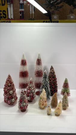APPROX 12 ARTIFICAL CHRISTMAS TREES