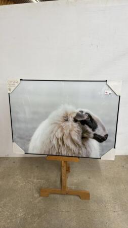 SHEEP FRAMED WALL HANGING