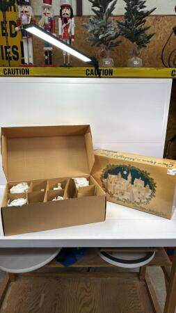 ONCE UPON A MIDNIGHT CLEAR WOODEN TOWN SET