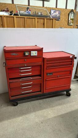 (3) TOOLBOXES ON ROLLING FRAME