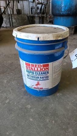 Pail of Red Stallion Rapid Cleaner