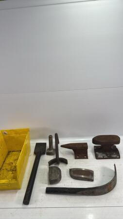 (2) SMALL ANVILS & BODY SHAPING TOOLS