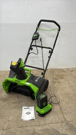 GREENWORKS PRO 60V 20IN SNOW THROWER
