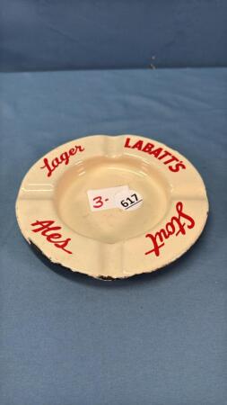 ENAMELED LABATT'S ASH TRAY