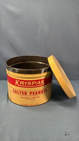 KRISPAK 13LB SALTED PEANUT TIN WITH LID