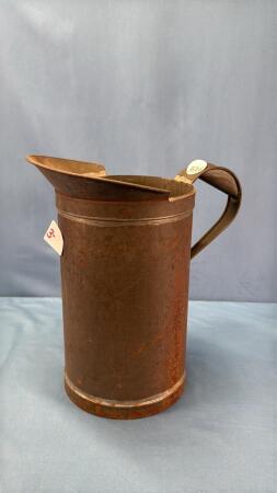 ONE GALLON METAL MEASURING JUG