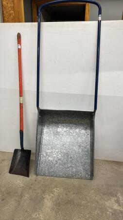 METAL SNOW SCOOP & SQUARE MOUTH SHOVEL