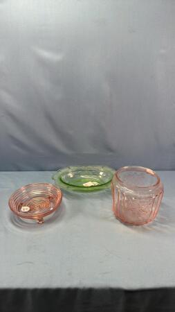 DEPRESSION GLASS LOT
