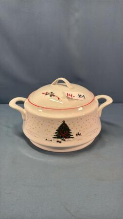 KOPIN COVERED CHRISTMAS BOWL