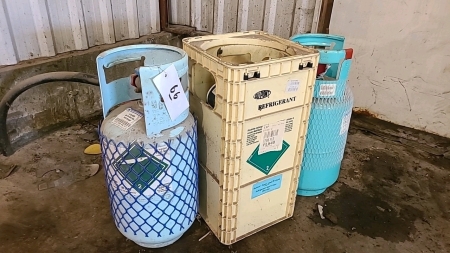 Lot of 3 Refrigerant Tanks