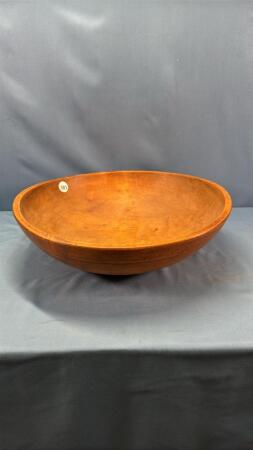 16IN WOODEN BUTTER BOWL