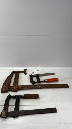 (3) SLIDING BAR CLAMPS