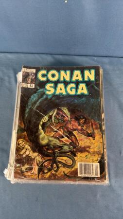 APPROX. 11 CONAN SAGA COMIC BOOKS