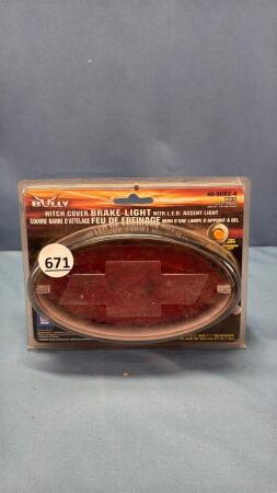 CHEVROLET HITCH COVER BRAKE LIGHT WITH LED