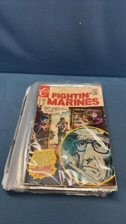 APPROX.18 FIGHTIN MARINES&FIGHTIN ARMY COMIC BOOKS