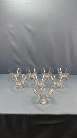 (8) GLASS NAPPIES