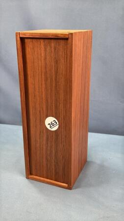 WOODEN BOX WITH GAME PIECES