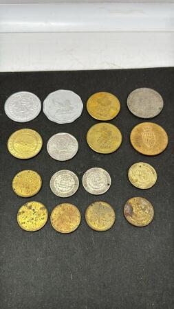 (16) ASSORTED TOKENS