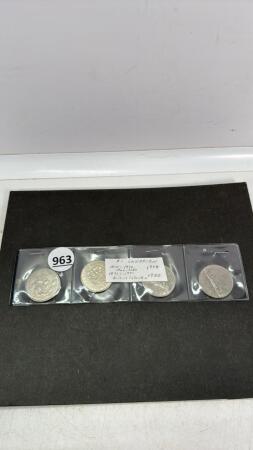 (4) CANADIAN ONE DOLLAR COINS