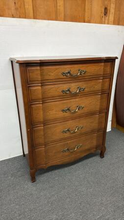 ANDREW MALCOM 5 DRAWER CHEST OF DRAWERS