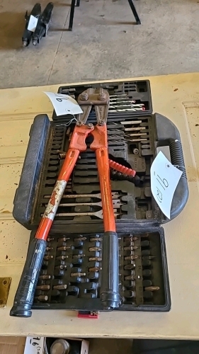 Drill Bit Set and Bolt Cutters