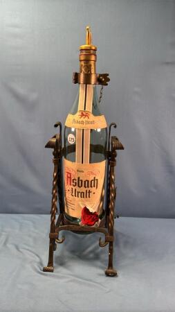 WROUGHT IRON BOTTLE TIPPER