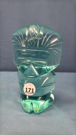 POLISHED ART GLASS INDIGENOUS FIGURE