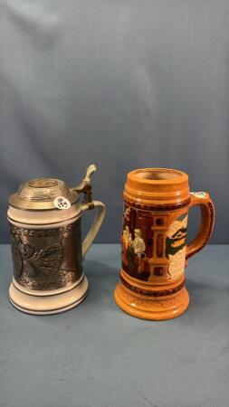 PORCELAIN & CERAMIC BEER STEINS