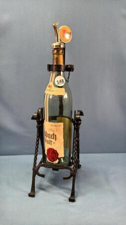 WROUGHT IRON BOTTLE TIPPER