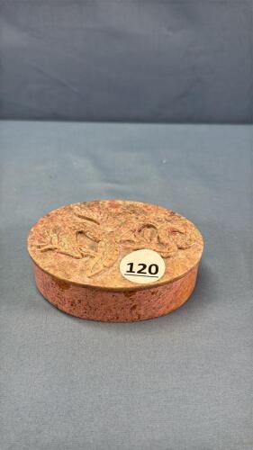 SOAPSTONE OVAL DRESSER BOX