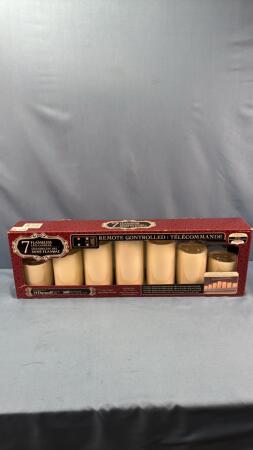 SET OF 7 FLAMLESS LED CANDLES